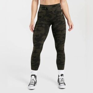 Gymshark Black  /Camo  Brown Leggings xl
